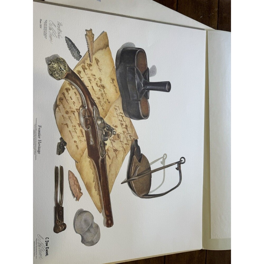 C. Don Ensor Art Print Frontier Heritage - Limited Edition Signed Harrodsburg KY